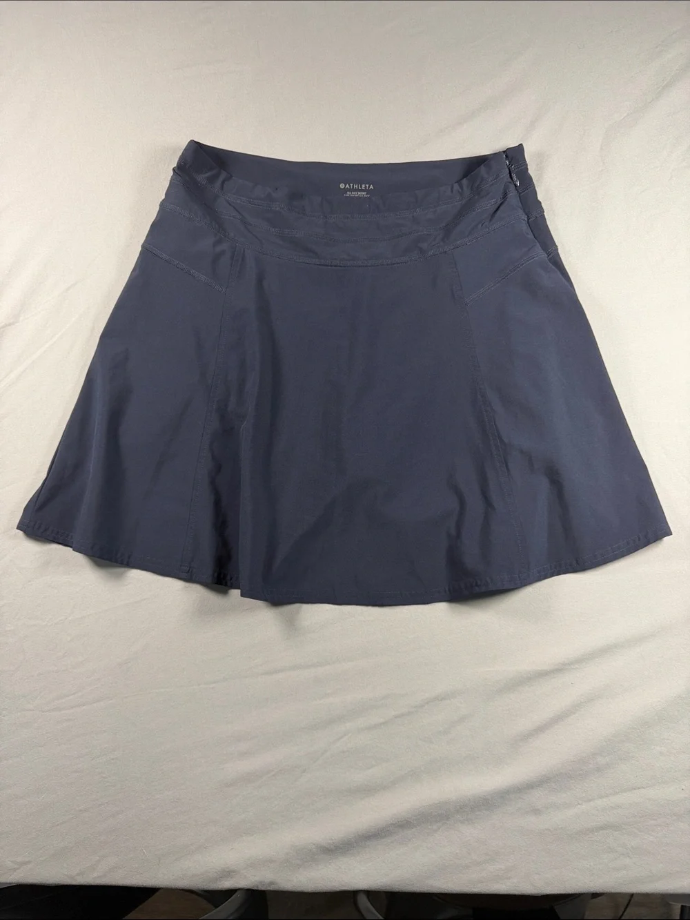 Athleta All Day Skort Navy Blue Size 8 Built-In Shorts Lightweight Activewear